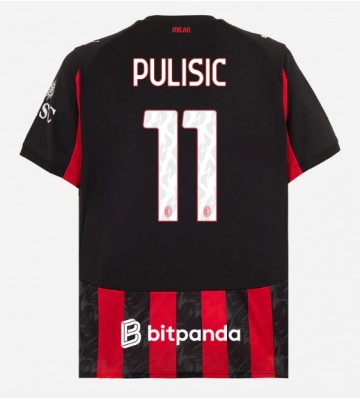 AC Milan Christian Pulisic #11 Replik Heimtrikot 2025-26 Kurzarm